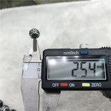 2.0mm Hole Stainless Steel Engrave Ball Bead DIY Jewelry Making