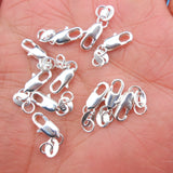 925 Silver Plated Copper Lobster Clasp Chain Bracelet 5*10+8MM