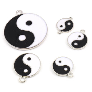 Enamel Kung Fu Tai Chi Charms Pendant for Jewelry Making