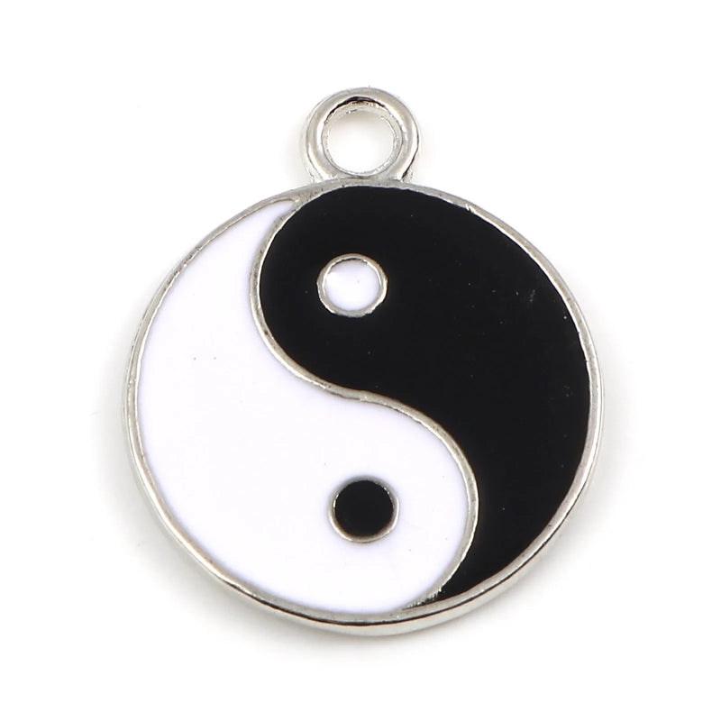 Enamel Kung Fu Tai Chi Charms Pendant for Jewelry Making
