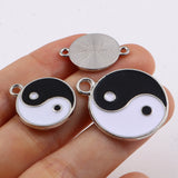 Enamel Kung Fu Tai Chi Charms Pendant for Jewelry Making