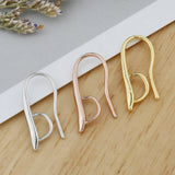 K Rose Plated Earrings Hook Accessories for DIY Jewelry Making