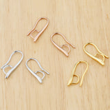 K Rose Plated Earrings Hook Accessories for DIY Jewelry Making