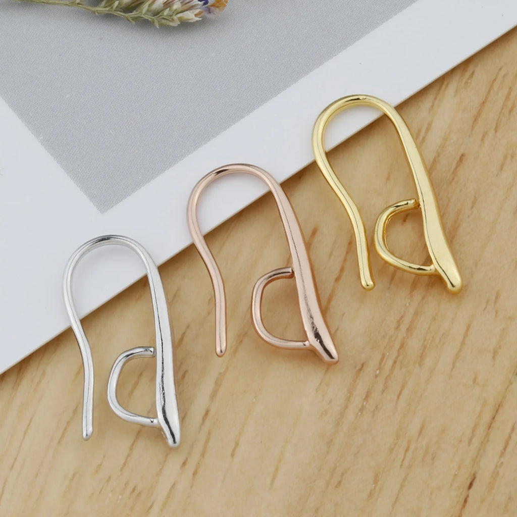 K Rose Plated Earrings Hook Accessories for DIY Jewelry Making