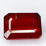 2.10ct Ruby Emerald Cut 7.6x5.4mm
