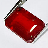 2.10ct Ruby Emerald Cut 7.6x5.4mm