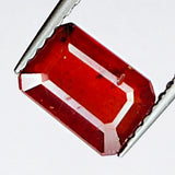2.10ct Ruby Emerald Cut 7.6x5.4mm