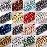Natural Hematite Stone Beads Round Spacer Beads for Jewelry Making DIY