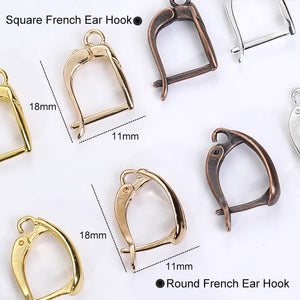 2-10pcs Iot French Earring Hooks Lever Back Open Loop Setting Earring Hook