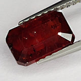 2.15ct Ruby Emerald Cut 7.8x5.1mm Loose Gemstone