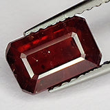 2.15ct Ruby Emerald Cut 7.8x5.1mm Loose Gemstone