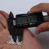2-2.2mm/3mm Shell Pearl Half Hole Beads For Jewelry