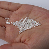 2-2.2mm/3mm Shell Pearl Half Hole Beads For Jewelry