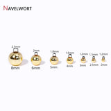 18K Plated Brass Spacer Beads Jewelry Making