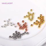 Brass Spacer Beads 18K Plated For Bracelet Making