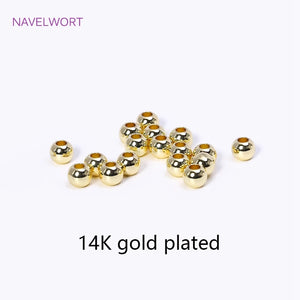 Brass Spacer Beads 18K Plated For Bracelet Making