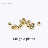 Brass Spacer Beads 18K Plated For Bracelet Making
