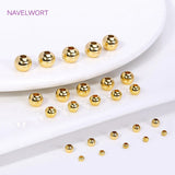 Brass Spacer Beads 18K Plated For Bracelet Making
