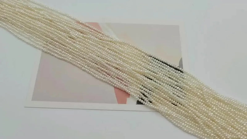 Natural Freshwater Potato Pearl Strand 2-2.5mm