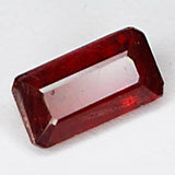 2.20ct Ruby Emerald Cut 9.1x4.8mm Gemstone