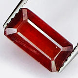 2.20ct Ruby Emerald Cut 9.1x4.8mm Gemstone