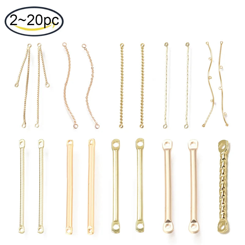 Metal Bar Connectors Charms for Jewelry Making