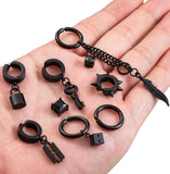 Stainless Steel Non Pierced Clip On Earrings Set