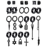 Stainless Steel Non Pierced Clip On Earrings Set