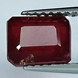 2.25ct Ruby Emerald Cut 7.5x6.1mm