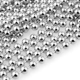 Silver Stainless Steel Ball Bead Chain Necklace Jewelry Dog Tags Chain