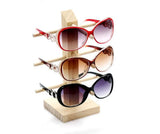 Wood Sunglass Display Rack Shelf for Glasses Showcases
