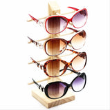 Wood Sunglass Display Rack Shelf for Glasses Showcases