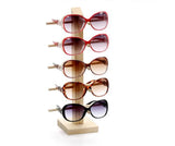 Wood Sunglass Display Rack Shelf for Glasses Showcases