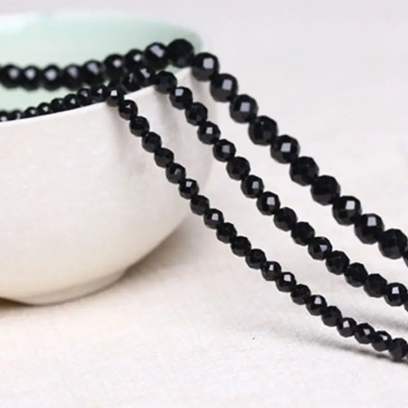 2/3/4/5/6mm Natural Spinels Stone Beads Round Faceted Loose DIY Beads