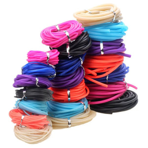2/3/4/5MM Silicone Hollow Round Tube Soft Rubber Tubing Jewelry Cord