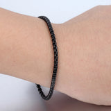 Stainless Steel Link Bracelet Round Box Chain Men Women Daily Party Jewelry