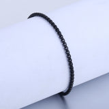 Stainless Steel Link Bracelet Round Box Chain Men Women Daily Party Jewelry
