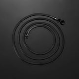Stainless Steel Flat Blade Chain Necklace Men Women High Chain Jewelry Gift