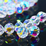 32Faceted Ball Crystal Glass Round Spacer Beads for DIY Crafts