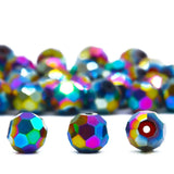 32Faceted Ball Crystal Glass Round Spacer Beads for DIY Crafts