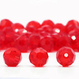 32Faceted Ball Crystal Glass Round Spacer Beads for DIY Crafts