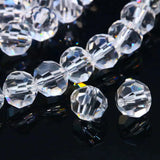 32Faceted Ball Crystal Glass Round Spacer Beads for DIY Crafts