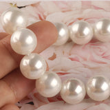 Natural Pearl Shell Round Loose Beads 15''