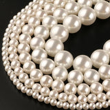 Natural Pearl Shell Round Loose Beads 15''