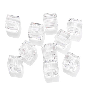 2-10MM Austrian Glass Square Beads DIY Jewelry Making Crystal Spacer Cube