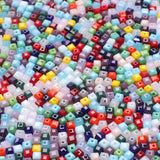 Austria Glass Square Beads Spacer Cubic Crystal for DIY Jewelry Making