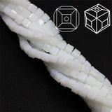 Austria Glass Square Beads Spacer Cubic Crystal for DIY Jewelry Making