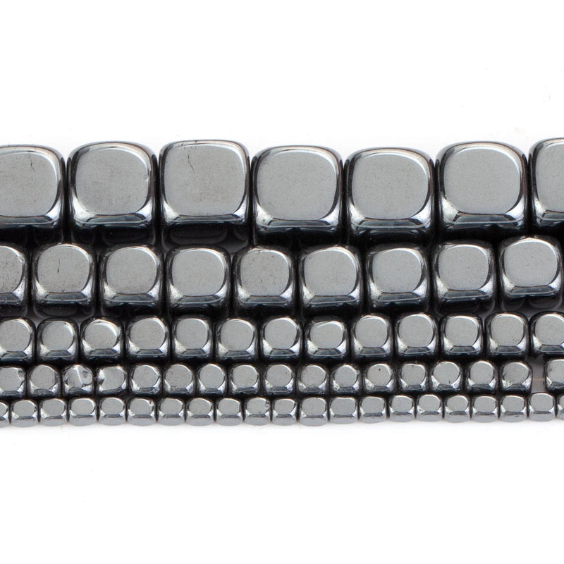 2/3/4/6/8mm Hematite Cube Beads for Jewelry Making