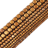 Copper Hematite Cube Spacer Beads for Jewelry Making