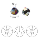 Czech Crystal Glass Bicone Beads Kit for Jewelry Making Crafts